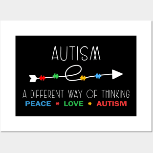 Autism A Different Way Of Thinking Posters and Art